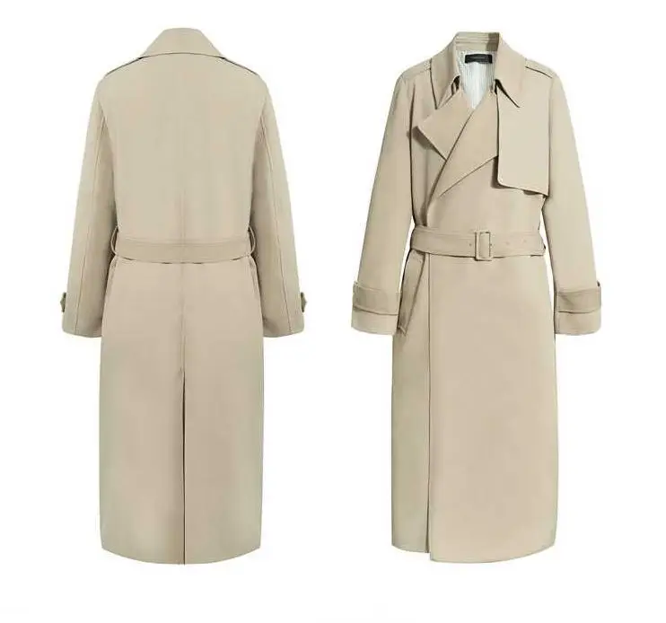 2020 Spring Female Trench Coat High Street Women Clothes Slim Outerwear Woman Office Lady Long Windbreaker with Belt Autumn
2020 Spring Female Trench Coat High Street Women Clothes Slim Outerwear Woman Office Lady Long Windbreaker with Belt Autumn