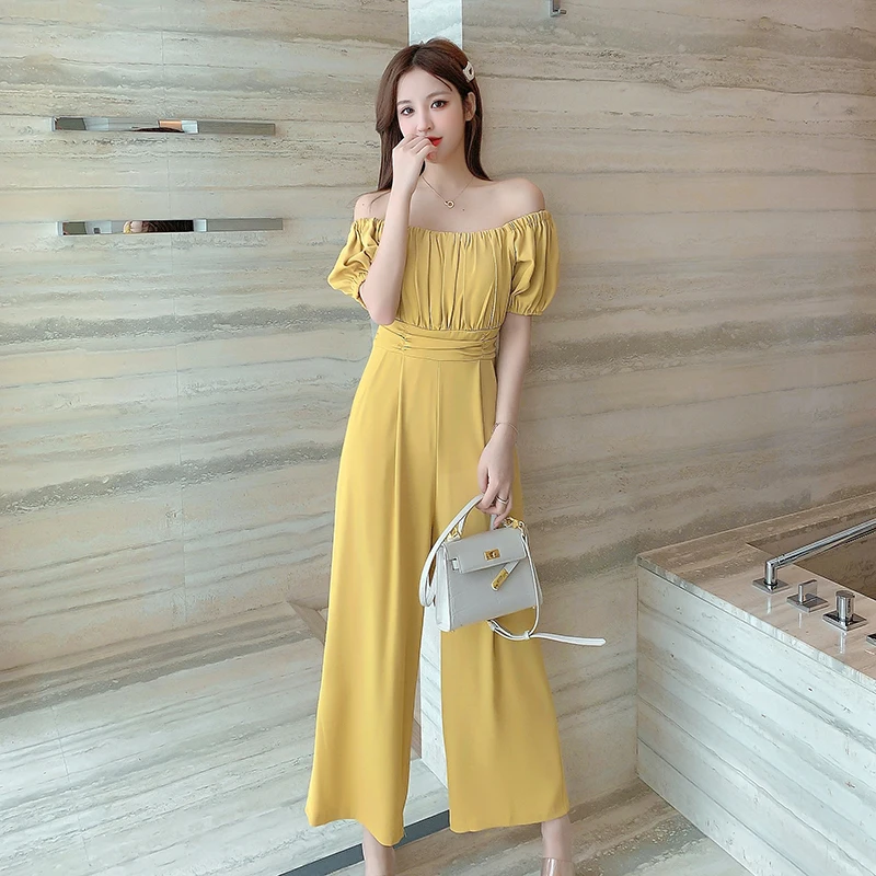 Off Shoulder Rompers Jumpsuits Women 2021 Elegant Fold Sexy Office Ladies Wide Leg Long Pants Jumpsuits Pocket Long Playsuits
Off Shoulder Rompers Jumpsuits Women 2021 Elegant Fold Sexy Office Ladies Wide Leg Long Pants Jumpsuits Pocket Long Playsuits