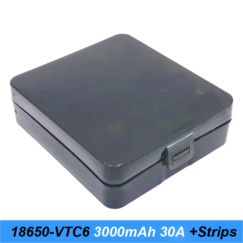 4 шт. 18650 3000 мАч аккумулятор vtc6 30a с полосками паяльная батарея для отвертки