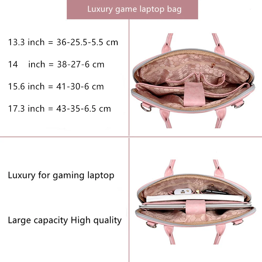 Fashion PU Leather Laptop bags for women 14 15 15.6 17.3 inch for macbook air 13 inch casual portable waterproof Notebook bag
Fashion PU Leather Laptop bags for women 14 15 15.6 17.3 inch for macbook air 13 inch casual portable waterproof Notebook bag