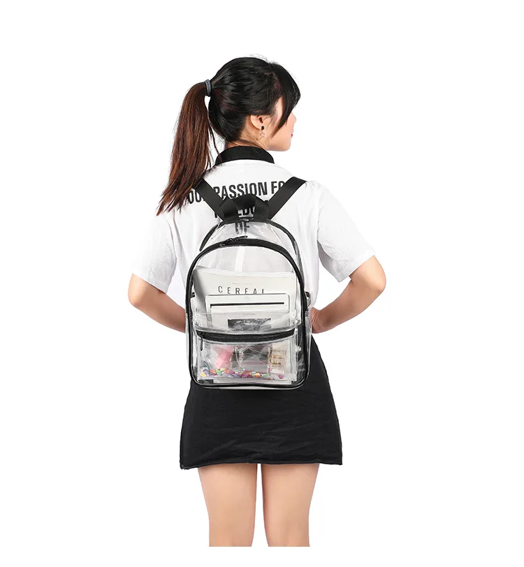 2020 New Transparent Pvc Backpack Cute Sequins Student Bag Multifunctional Outdoor Travel Rucksack Mochila Mujer Sac A Dos
2020 New Transparent Pvc Backpack Cute Sequins Student Bag Multifunctional Outdoor Travel Rucksack Mochila Mujer Sac A Dos