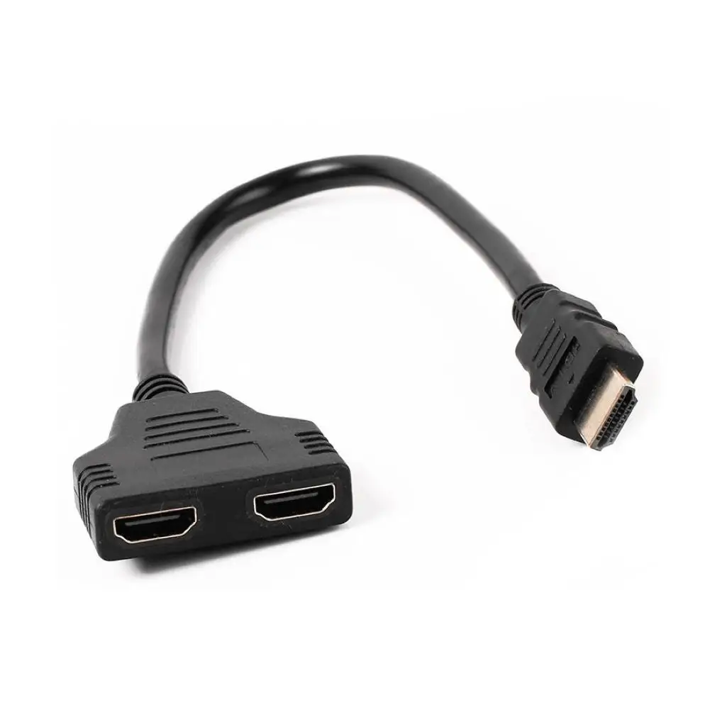New Arrival HDMI-compatible Splitter Cable 1 Male To Dual HDMI-compatible 2 Female Y Splitter Adapter in HD LED LCD TV 32cm
New Arrival HDMI-compatible Splitter Cable 1 Male To Dual HDMI-compatible 2 Female Y Splitter Adapter in HD LED LCD TV 32cm