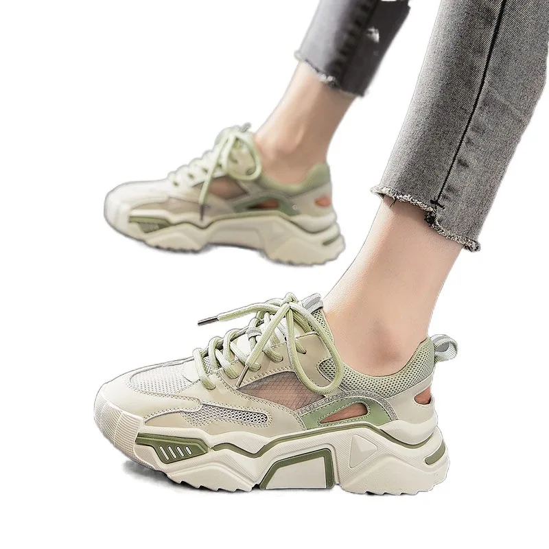 Mesh hollow breathable old shoes women's summer 2021 new net red thick-soled increased casual sports net shoes zapatos mujer
Mesh hollow breathable old shoes women's summer 2021 new net red thick-soled increased casual sports net shoes zapatos mujer