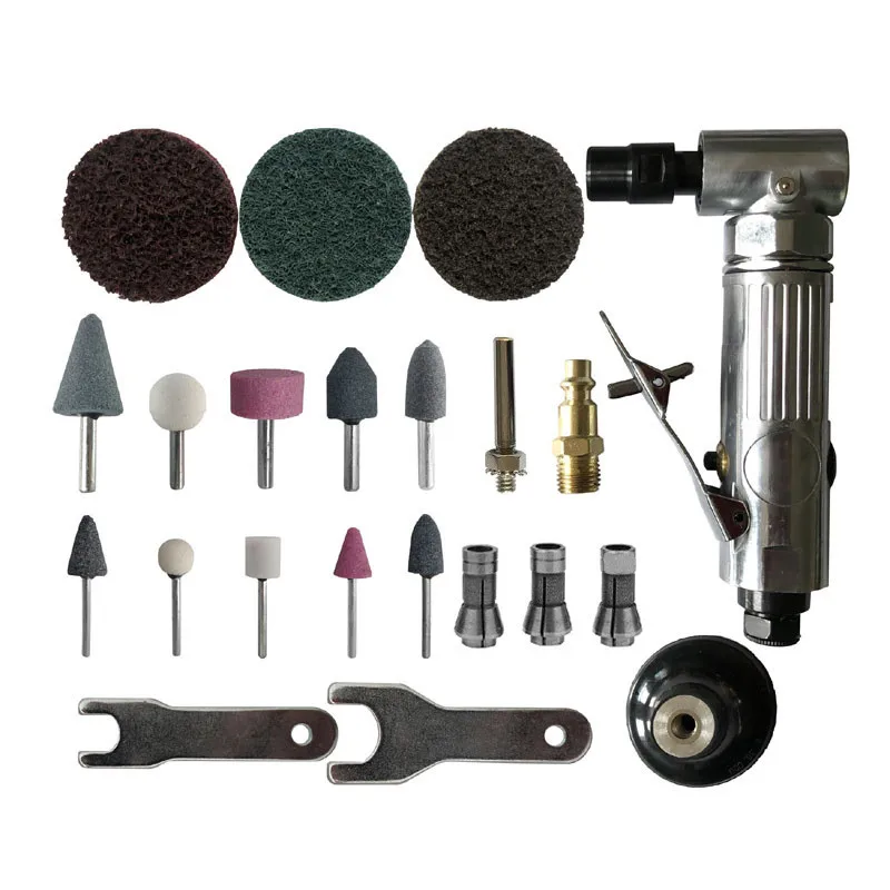 23pcs/set 1/4" Air Angle Die Grinder Pneumatic Sanding Mill Engraving Machine With Polishing Disc Kit
23pcs/set 1/4" Air Angle Die Grinder Pneumatic Sanding Mill Engraving Machine With Polishing Disc Kit