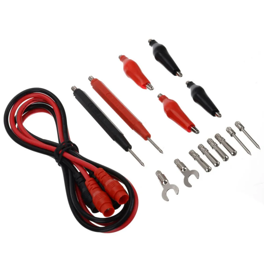 16pcs Digital Multimeter Test Lead Kits 90cm US Probe Volt Meter Cable Clip Alligator Clips Spade Connectors Instrument Parts
16pcs Digital Multimeter Test Lead Kits 90cm US Probe Volt Meter Cable Clip Alligator Clips Spade Connectors Instrument Parts