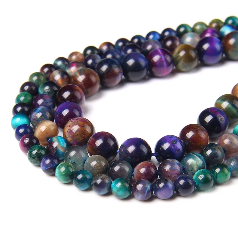Natural Stone Beads Colorful Tiger Eye Stone 6/8/10mm Round Ball Loose Bead For Jewelry Making Necklace DIY Accessories Handmade
Natural Stone Beads Colorful Tiger Eye Stone 6/8/10mm Round Ball Loose Bead For Jewelry Making Necklace DIY Accessories Handmade