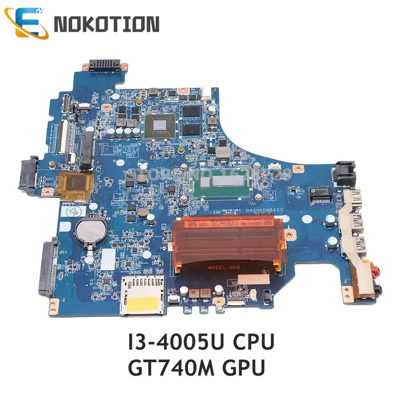 Материнская плата NOKOTION для ноутбука Sony Vaio SVF15 SVF153 D0HKDMB6D0 A1971750A SR1EK I3-4005U 1,7 ГГц ЦП GT740M, материнская плата
Материнская плата NOKOTION для ноутбука Sony Vaio SVF15 SVF153 D0HKDMB6D0 A1971750A SR1EK I3-4005U 1,7 ГГц ЦП GT740M, материнская плата