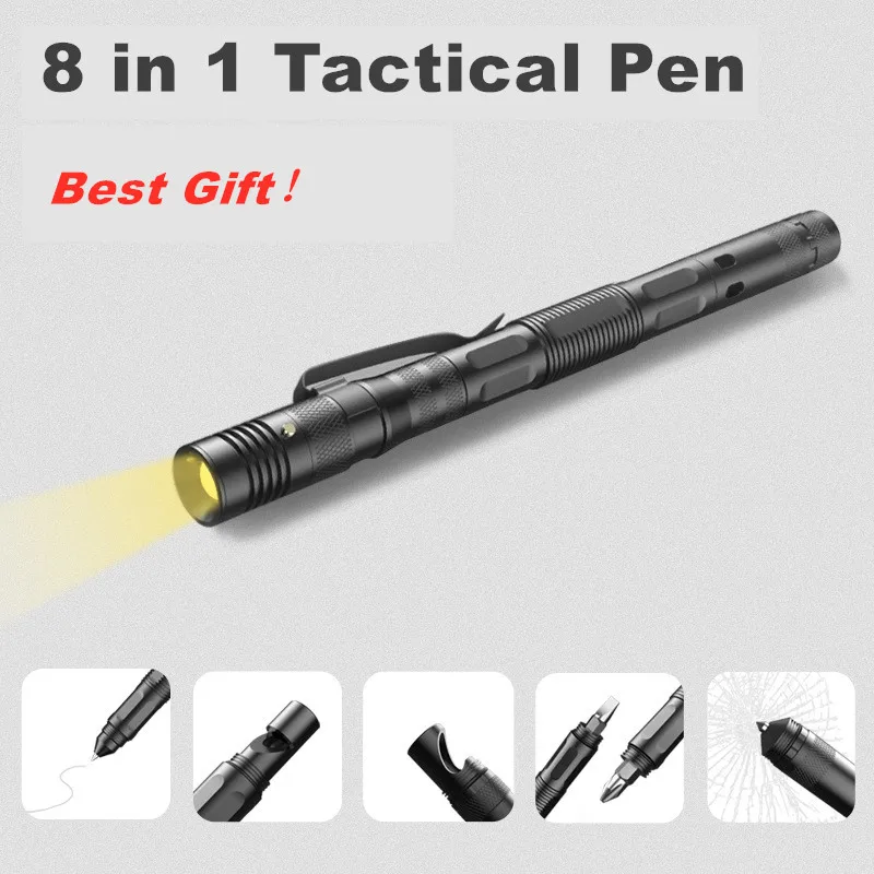High Quality Defence Personal Tactical Pen Self Defense Pen Tool Multipurpose Aviation Aluminum Anti-skid Portable EDC Tools Pen
High Quality Defence Personal Tactical Pen Self Defense Pen Tool Multipurpose Aviation Aluminum Anti-skid Portable EDC Tools Pen