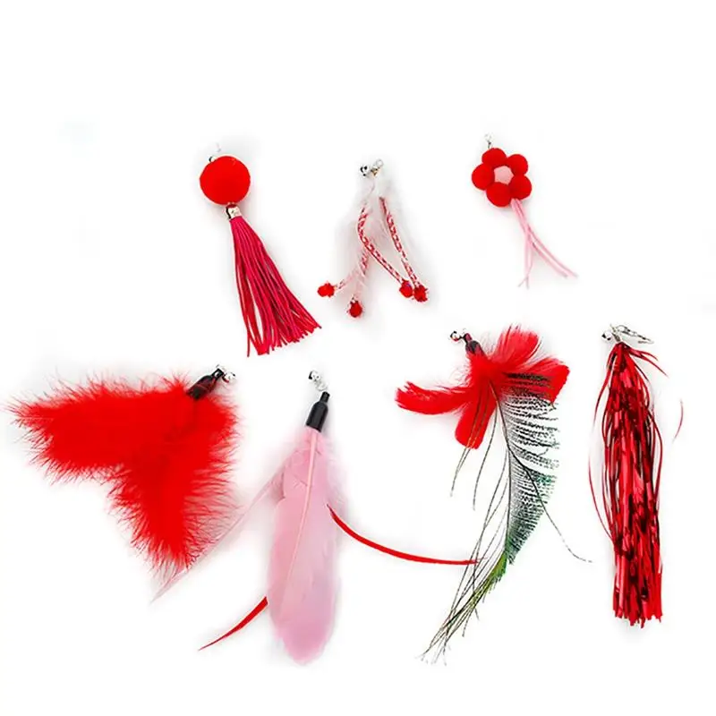 7PCS Cat Teaser Toy Replacement Fake Feather Kitten Wand Refill With Extendable Kitten Play Chewing Toy Cat Favors Pet Supplies
7PCS Cat Teaser Toy Replacement Fake Feather Kitten Wand Refill With Extendable Kitten Play Chewing Toy Cat Favors Pet Supplies