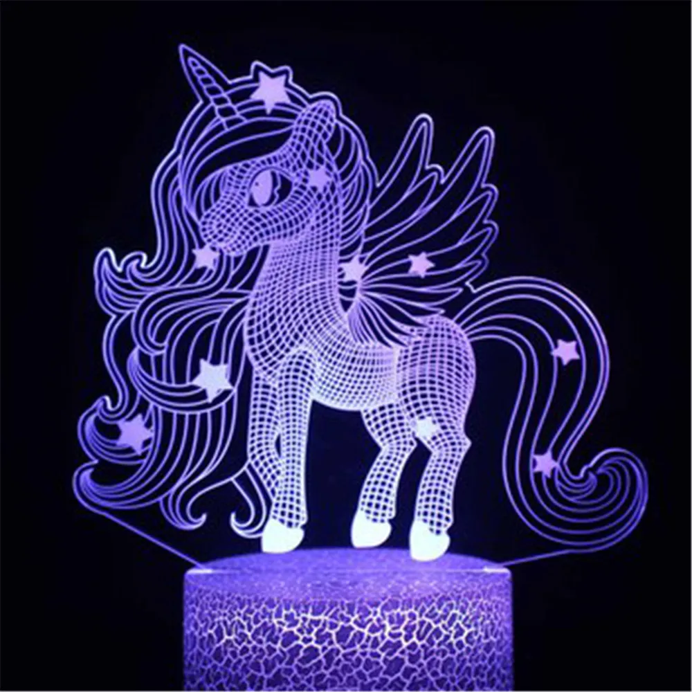 Единорог Ночной светильник Led лампа с 3D оптической иллюзией с пультом дистанционного управления Управление 16 Цвета изменение питаемые чере...
Единорог Ночной светильник Led лампа с 3D оптической иллюзией с пультом дистанционного управления Управление 16 Цвета изменение питаемые чере...