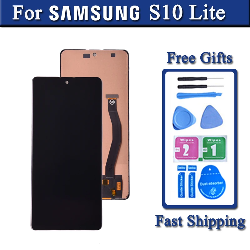 Экран для Samsung Galaxy S10 Lite, ЖК-дисплей с сенсорным экраном и дигитайзером в сборе для G770 G770F, дисплей, запасные части для телефона
Экран для Samsung Galaxy S10 Lite, ЖК-дисплей с сенсорным экраном и дигитайзером в сборе для G770 G770F, дисплей, запасные части для телефона