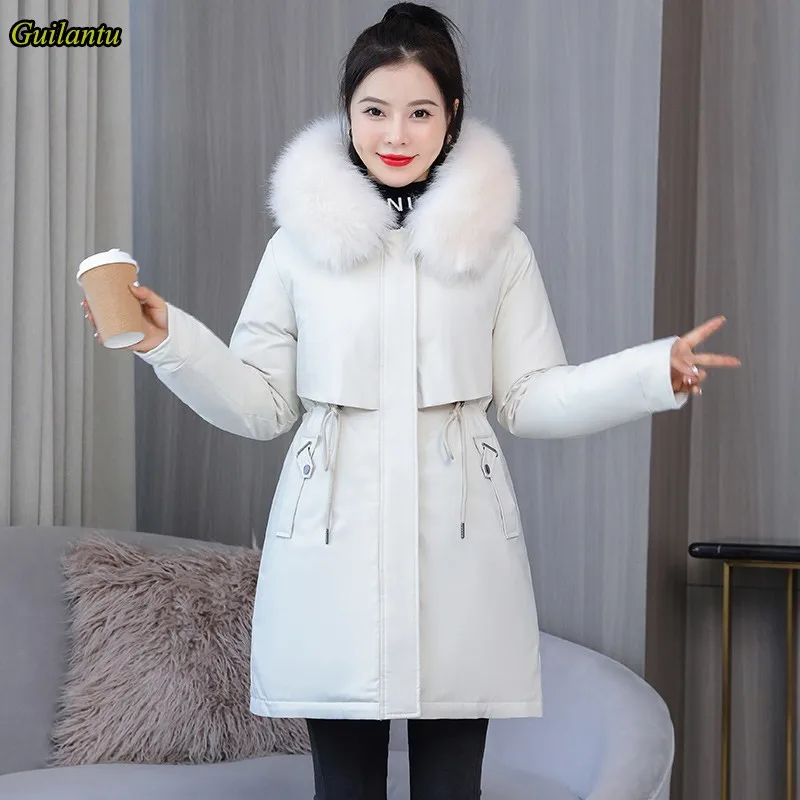 2021 Winter Jacket Women Thick Cotton Liner Padded Coat Female Plus Size Slim Long Overcoat Fashion Fur Collar Hooded Parkas
2021 Winter Jacket Women Thick Cotton Liner Padded Coat Female Plus Size Slim Long Overcoat Fashion Fur Collar Hooded Parkas