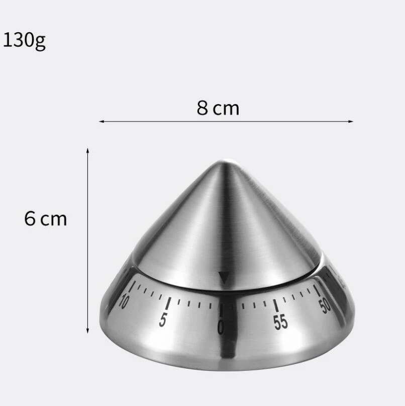 Creative Home Smart Kitchen Mechanical Timer Egg Type Timer 60 Minutes Countdown Time Reminder Metal Material Without Battery
Creative Home Smart Kitchen Mechanical Timer Egg Type Timer 60 Minutes Countdown Time Reminder Metal Material Without Battery