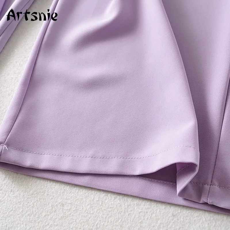 Artsnie sweet purple wide leg pants women autumn 2020 high waist zipper double pockets trousers femme vintage long pants mujer
Artsnie sweet purple wide leg pants women autumn 2020 high waist zipper double pockets trousers femme vintage long pants mujer