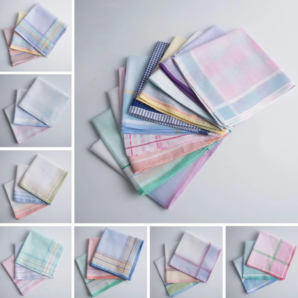 3Pcs Durable Handkerchiefs Multicolor Plaid Stripe Print Unisex Pocket Squares Cotton Business Chest Towel Pocket Hanky Scarves
3Pcs Durable Handkerchiefs Multicolor Plaid Stripe Print Unisex Pocket Squares Cotton Business Chest Towel Pocket Hanky Scarves