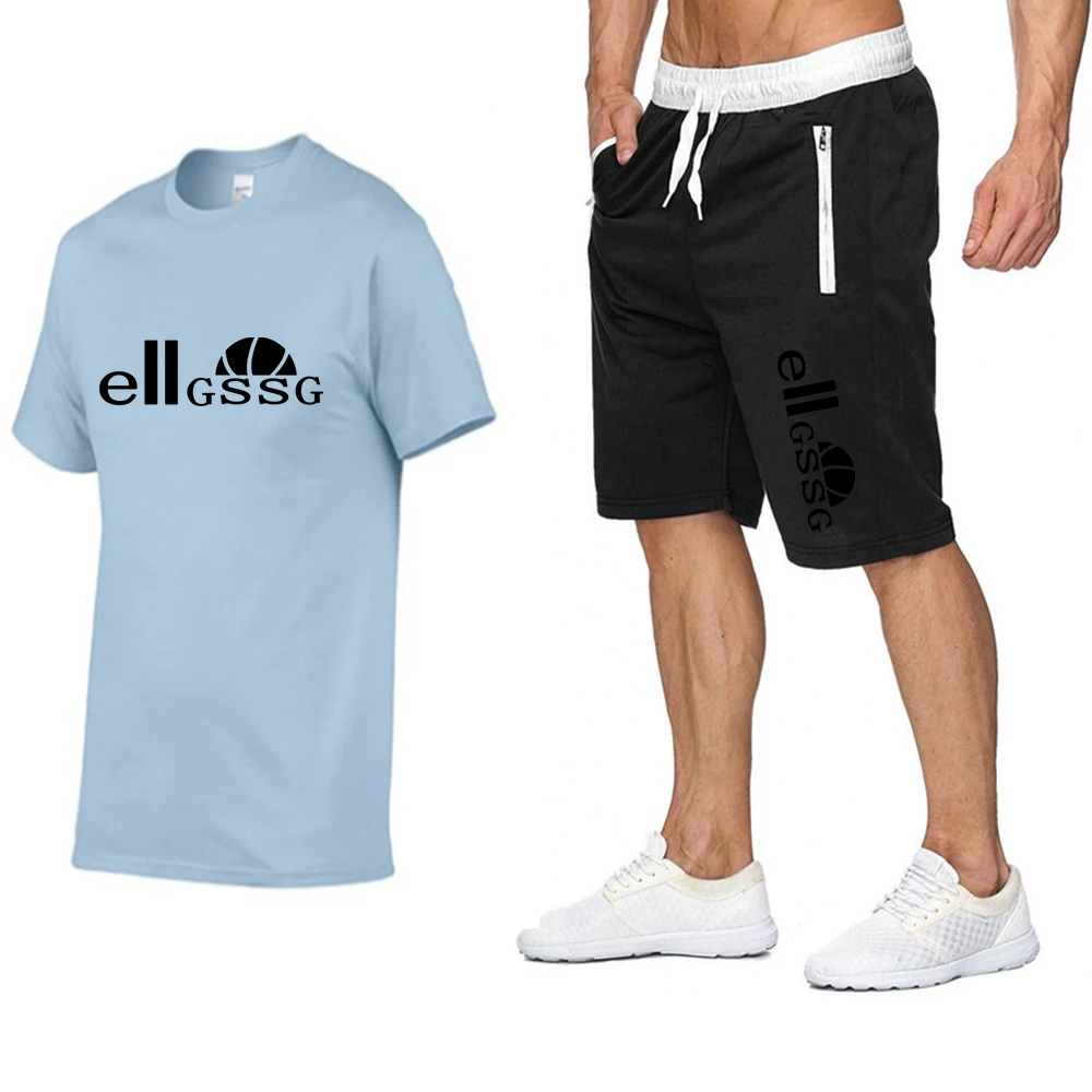 Men's breathable casual sportswear solid color printing T-shirt fitness jogging sports zipper pocket shorts fashion streetwear 
Men's breathable casual sportswear solid color printing T-shirt fitness jogging sports zipper pocket shorts fashion streetwear