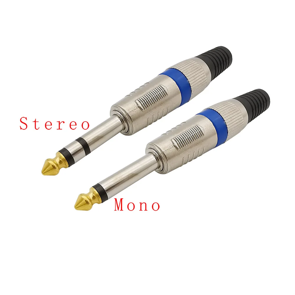 6.35mm Audio Plug Connector 6.35mm Male Plug Stereo / Mono Amplifier Microphone Plug Jack Audio Wire Connector 
6.35mm Audio Plug Connector 6.35mm Male Plug Stereo / Mono Amplifier Microphone Plug Jack Audio Wire Connector