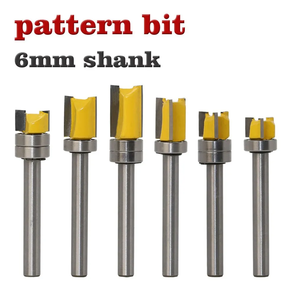 6mm Shank Template Trim Hinge Mortising Router Bit Straight end mill trimmer cleaning flush trim Tenon Cutter for Woodworking
6mm Shank Template Trim Hinge Mortising Router Bit Straight end mill trimmer cleaning flush trim Tenon Cutter for Woodworking