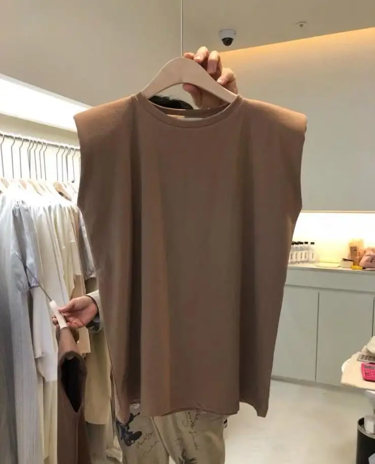 Solid Color Round Neck Sleeveless T-shirt Women's Summer Fashion All-match Loose Casual Vest Top for Women Tank Top
Solid Color Round Neck Sleeveless T-shirt Women's Summer Fashion All-match Loose Casual Vest Top for Women Tank Top