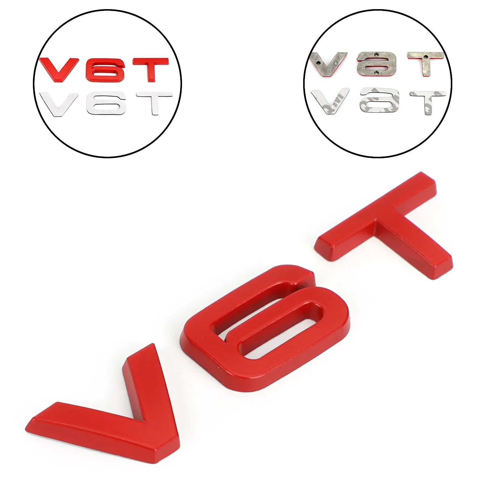 V6T Emblem Badge Fit For AUDI A1 A3 A4 A5 A6 A7 Q3 Q5 Q7 S6 S7 S8 S4 SQ5 Red
V6T Emblem Badge Fit For AUDI A1 A3 A4 A5 A6 A7 Q3 Q5 Q7 S6 S7 S8 S4 SQ5 Red