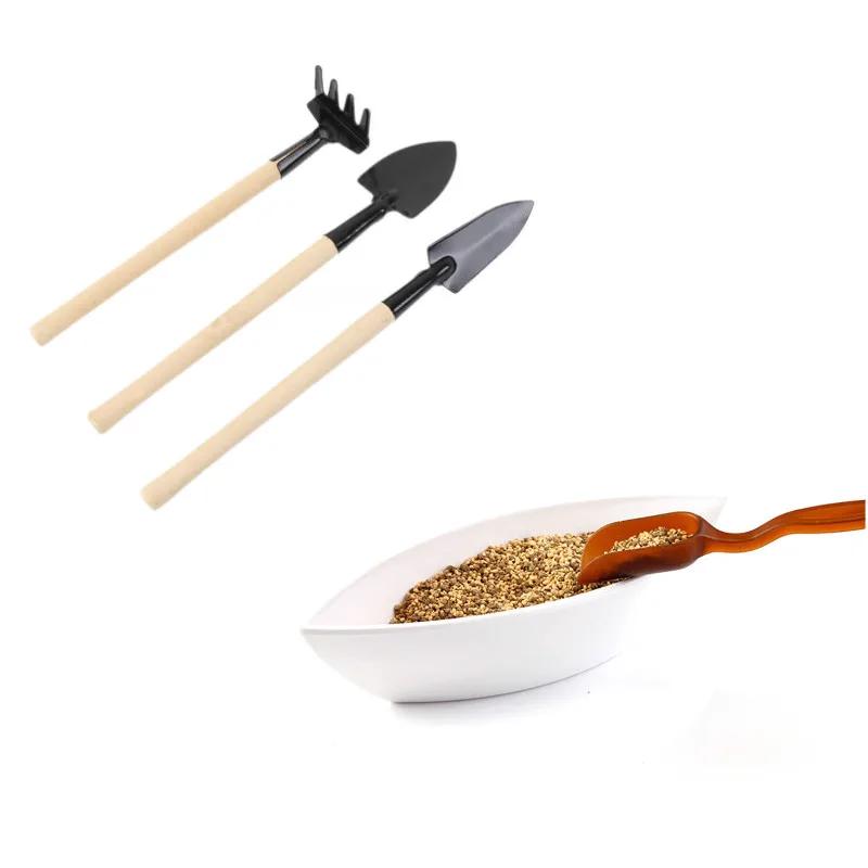 One Or 3pcs Mini Shovel Rake Set Mini Garden Tool Bonsai Tools Set Wooden Handle Metal Head Shovel For Flowers Potted Plants
One Or 3pcs Mini Shovel Rake Set Mini Garden Tool Bonsai Tools Set Wooden Handle Metal Head Shovel For Flowers Potted Plants