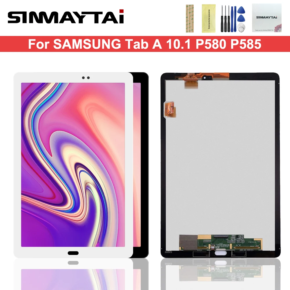 ЖК дисплей 10 1 дюйма для Samsung Galaxy Tab A P585 P580 цифровой преобразователь сенсорная