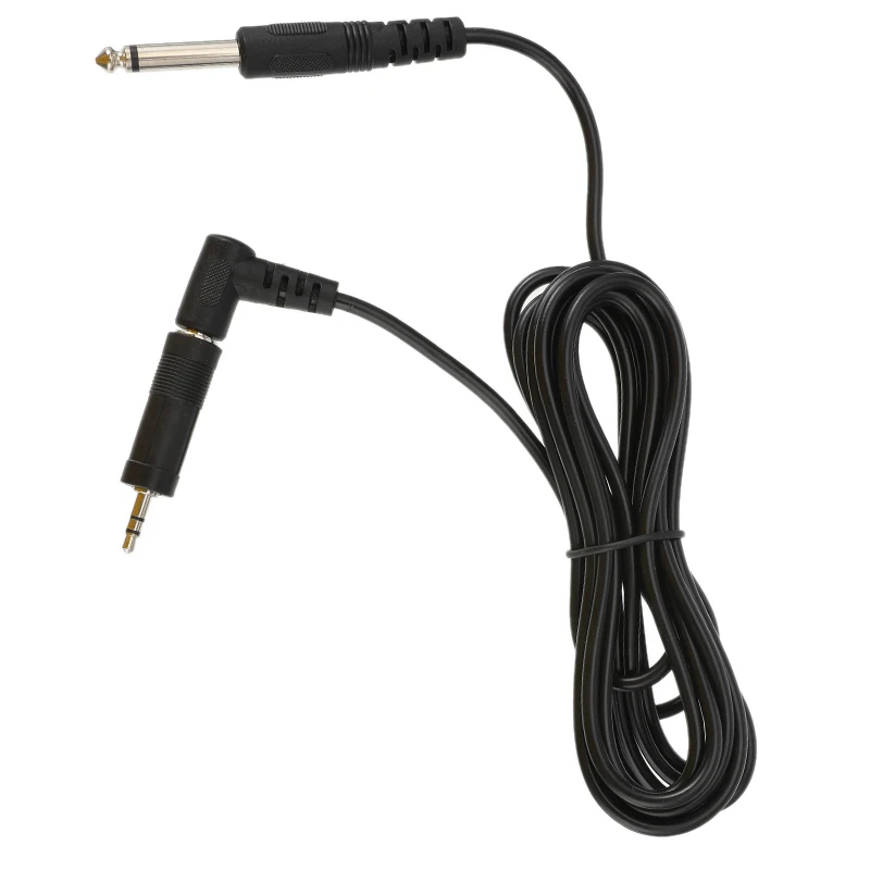 

3M/ 10 Feet Instrument Guitar Audio Cable 1/4-Inch 6.35mm Straight to Right Angle Plug Black ABS Jacket with 3 Adapters