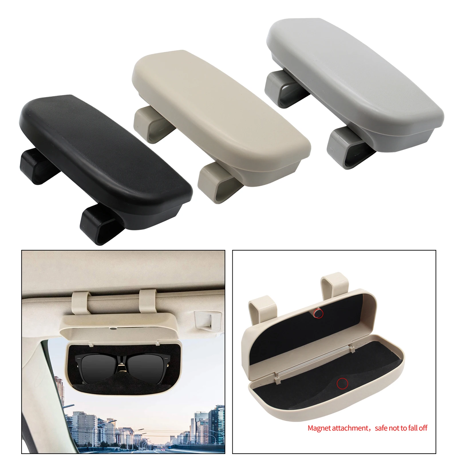 Car Sunglasses Holder Eyeglasses Storage Box Case Car Interior Accessories 
Car Sunglasses Holder Eyeglasses Storage Box Case Car Interior Accessories
