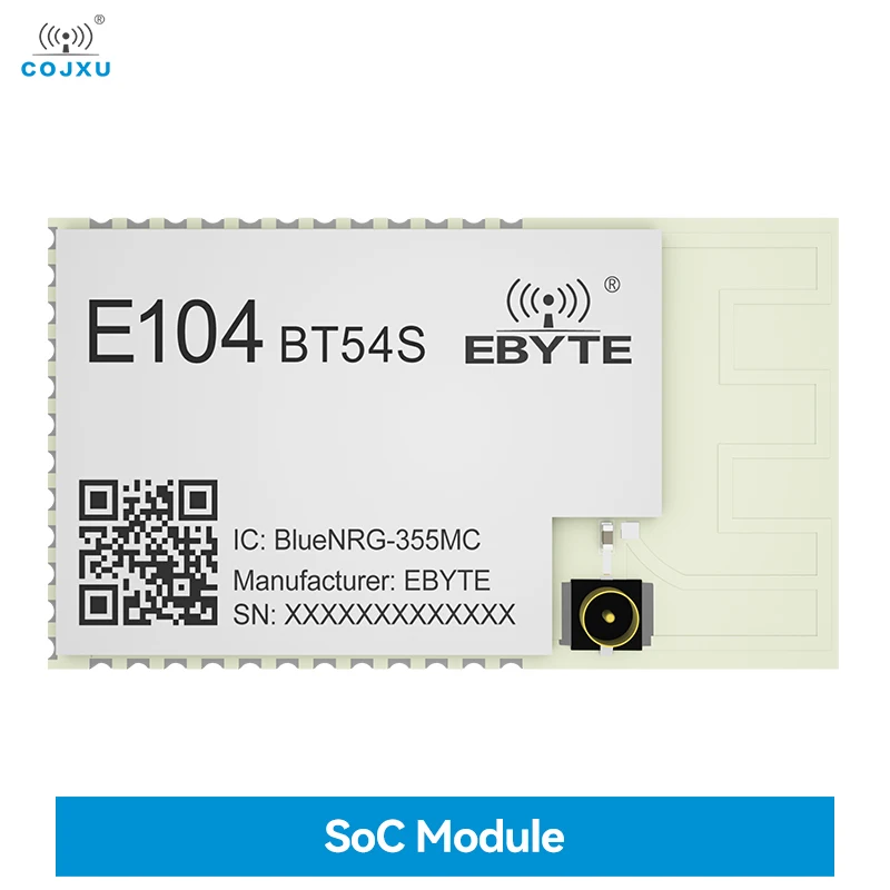 COJXU E104-BT54S 2.40~2.48GHz BLUENRG S355MC Bluetooth 5.1 SOC Module TTL Level Output ARM Cortex-M0+ 32-bit Core Processor
COJXU E104-BT54S 2.40~2.48GHz BLUENRG S355MC Bluetooth 5.1 SOC Module TTL Level Output ARM Cortex-M0+ 32-bit Core Processor