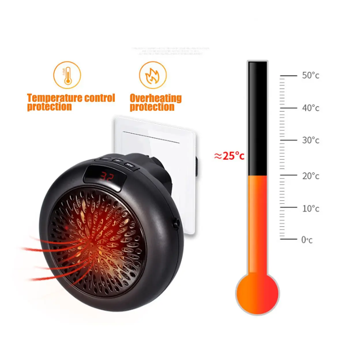 Electric Fan Heater 900W Handy Heater Portable Home Office Warm Fan Hot Instant Air Fan Stove Radiator Remote Winter Warmer
Electric Fan Heater 900W Handy Heater Portable Home Office Warm Fan Hot Instant Air Fan Stove Radiator Remote Winter Warmer