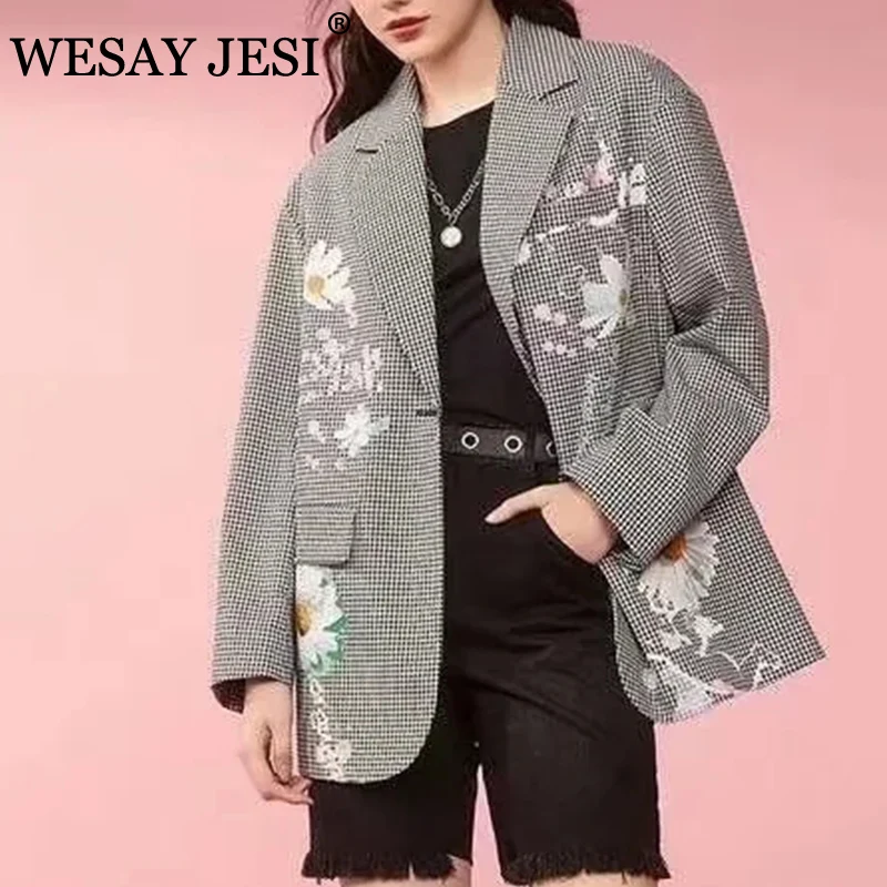 WESAY JESI ZA Женская куртка винтажный твидовый Топ с длинным рукавом Верхняя одежда с цветочным принтом женский свободный Блейзер Куртка офисна...
WESAY JESI ZA Женская куртка винтажный твидовый Топ с длинным рукавом Верхняя одежда с цветочным принтом женский свободный Блейзер Куртка офисна...