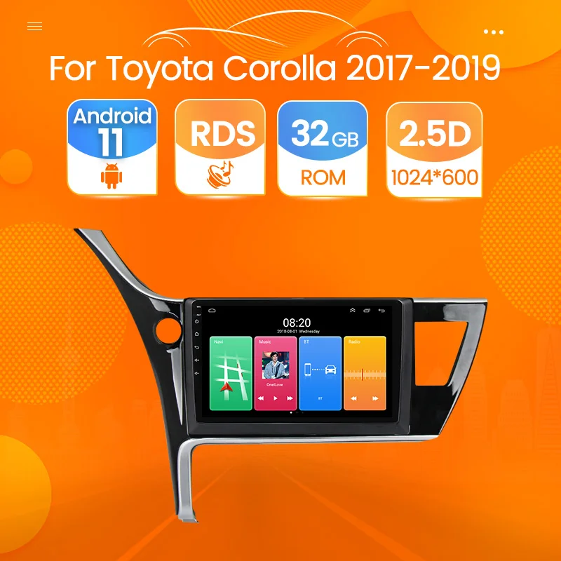 2DIN Android 11 Car Radio For Toyota Corolla 2017-2019 Multimedia Player Stereo 2 Din Autoradio Player Middle East Autoradio DVD
2DIN Android 11 Car Radio For Toyota Corolla 2017-2019 Multimedia Player Stereo 2 Din Autoradio Player Middle East Autoradio DVD