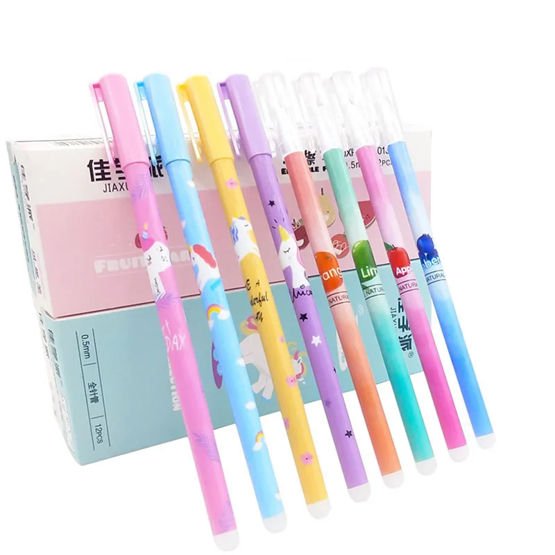 12 Pcs 0.38mm Kawaii Unicorn Pilot Erasable Pen Black Ink Magical Gel Pen School Office Writing Supplies Student Stationery
12 Pcs 0.38mm Kawaii Unicorn Pilot Erasable Pen Black Ink Magical Gel Pen School Office Writing Supplies Student Stationery