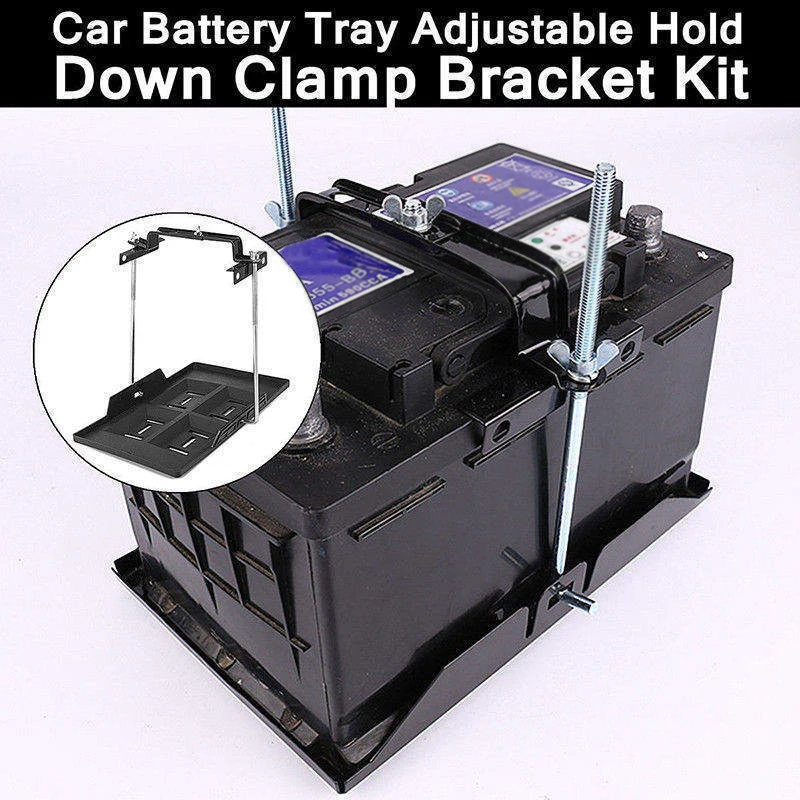 Set Battery Tray Stabilized Storage Firm Holder Accessories Black+silver Auto Parts Battery Stability Tray Durable Longlife
Set Battery Tray Stabilized Storage Firm Holder Accessories Black+silver Auto Parts Battery Stability Tray Durable Longlife