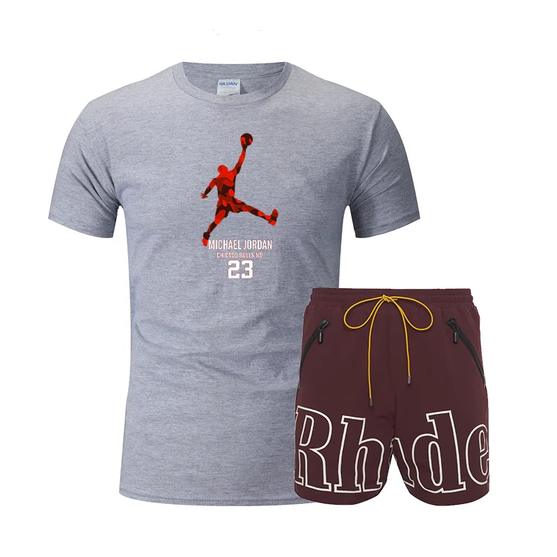 Fashion Jordan-23 Men's T-shirt Shorts Set Men's Summer 2 Sportswear + Shorts Set Basketball Men's Casual T-shirt Set Sportswear
Fashion Jordan-23 Men's T-shirt Shorts Set Men's Summer 2 Sportswear + Shorts Set Basketball Men's Casual T-shirt Set Sportswear