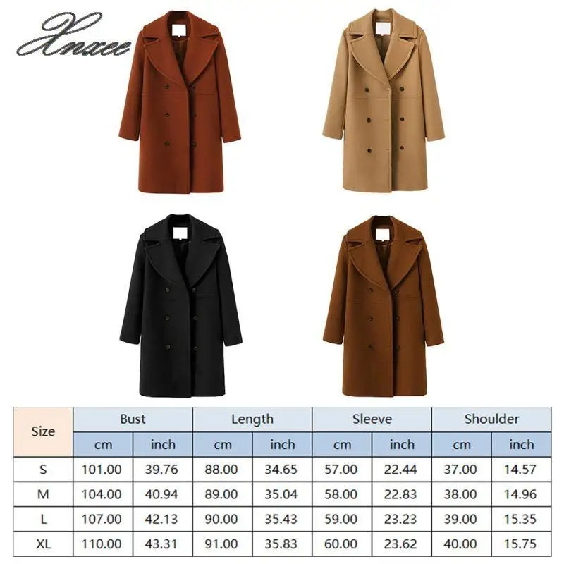 Khaki cotton blend wool coats winter long coat female jacket female 2020 plus size coat female coat coats for Women
Khaki cotton blend wool coats winter long coat female jacket female 2020 plus size coat female coat coats for Women