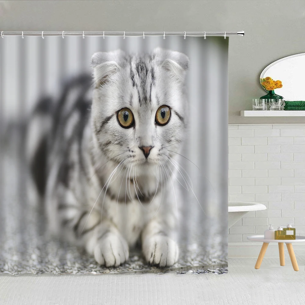 Oil Painting Animal Shower Curtain Cat Flower Plant Pet Dog Fabric High Quality Bathroom Supplies With Hook Cloth Curtains Decor
Oil Painting Animal Shower Curtain Cat Flower Plant Pet Dog Fabric High Quality Bathroom Supplies With Hook Cloth Curtains Decor
