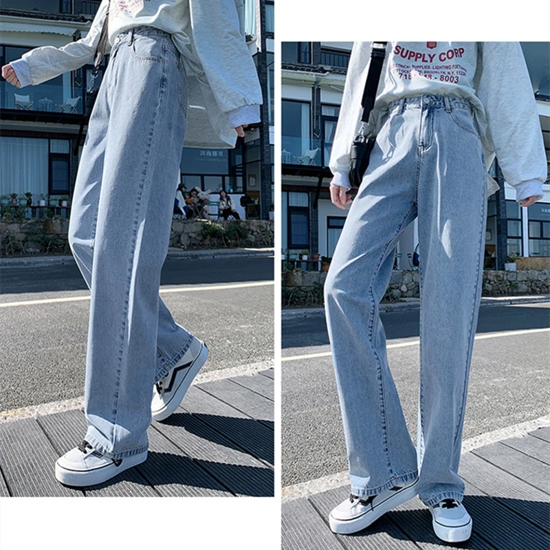White Jeans Women Spring Summer Baggy Pantalones Mujer High Waisted Straight Leg Long Denim Trousers Korean Street Style Fashion
White Jeans Women Spring Summer Baggy Pantalones Mujer High Waisted Straight Leg Long Denim Trousers Korean Street Style Fashion
