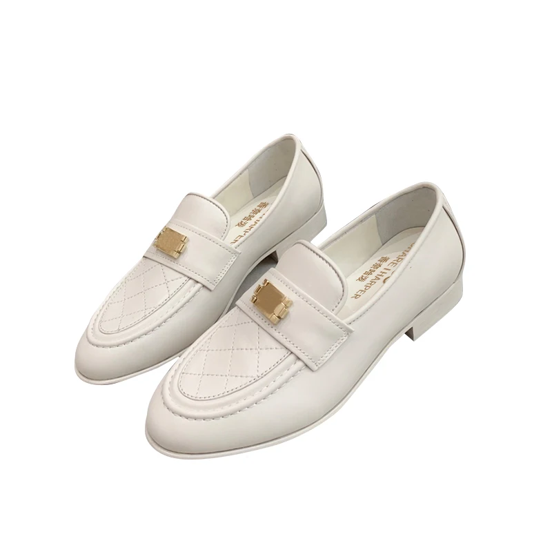 French Charei100 2021 new rhomboid leather business casual shoes for women element first layer cowhide splicing canvas
French Charei100 2021 new rhomboid leather business casual shoes for women element first layer cowhide splicing canvas