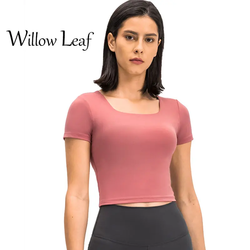 Willow Leaf Casual Women Sport Shirts Yoga Short Sleeve Gym High Elastic Workout Tops Running Fitness Sport Clothes
Willow Leaf Casual Women Sport Shirts Yoga Short Sleeve Gym High Elastic Workout Tops Running Fitness Sport Clothes