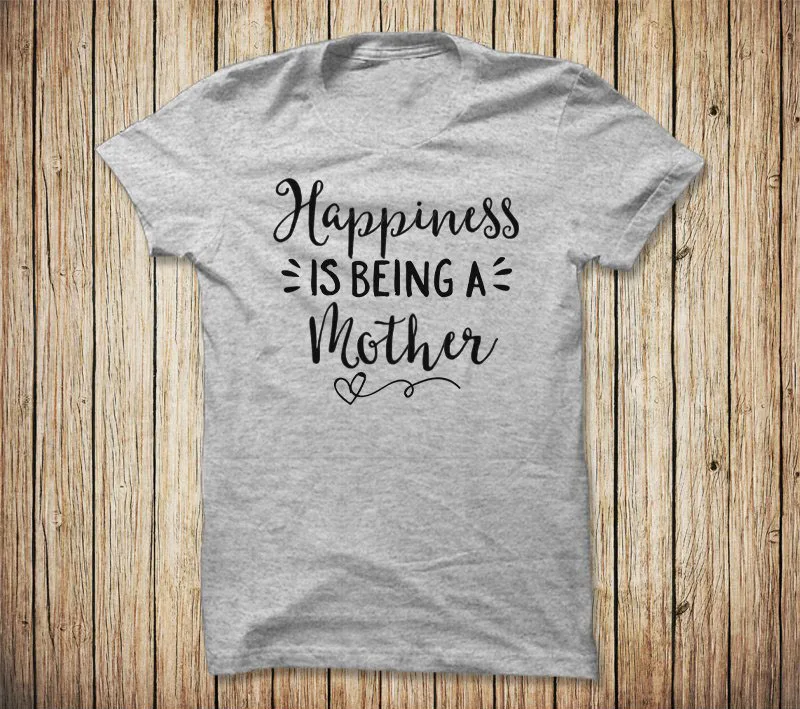 Casual Gray Soft Quality T-shirt Tumblr Tee Tops Happiness Is Being A Mother Mothers Day Shirt Funny Slogan Women Fashion
Casual Gray Soft Quality T-shirt Tumblr Tee Tops Happiness Is Being A Mother Mothers Day Shirt Funny Slogan Women Fashion