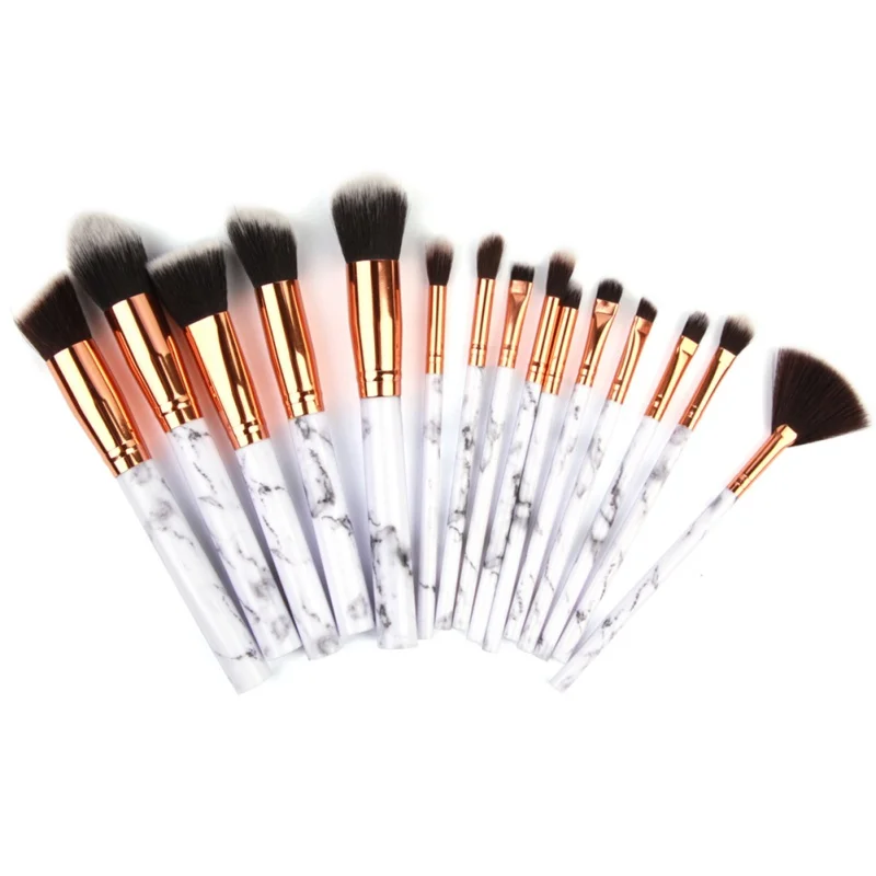 15 Pcs Marble Pattern Cosmetic Brushes Powder Foundation Eyeshadow Lip For Plastic Handle Makeup Brushes Set
15 Pcs Marble Pattern Cosmetic Brushes Powder Foundation Eyeshadow Lip For Plastic Handle Makeup Brushes Set