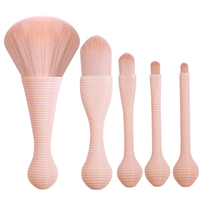 Portable Makeup Brushes Kit 5pcs Soft Skin-Friendly Mini Lollipop Skin Color Brush Loose Powder / Blush Brush Makeup Tool Beauty 
Portable Makeup Brushes Kit 5pcs Soft Skin-Friendly Mini Lollipop Skin Color Brush Loose Powder / Blush Brush Makeup Tool Beauty