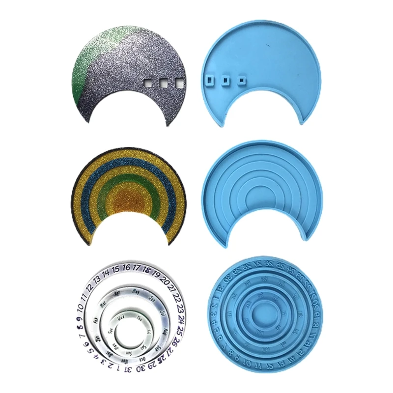 Circular Moon Shaped Wall Hanging Calendar Disks Epoxy Resin Mold Silicone Mould P9YF
Circular Moon Shaped Wall Hanging Calendar Disks Epoxy Resin Mold Silicone Mould P9YF