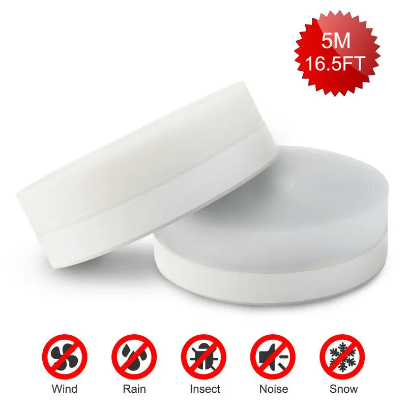 16FT Door Seal Strip Self Adhesive Weather Stripping Silicone Soundproofing Seal Dust Window Door Windshield Sealing Strip Foam
16FT Door Seal Strip Self Adhesive Weather Stripping Silicone Soundproofing Seal Dust Window Door Windshield Sealing Strip Foam