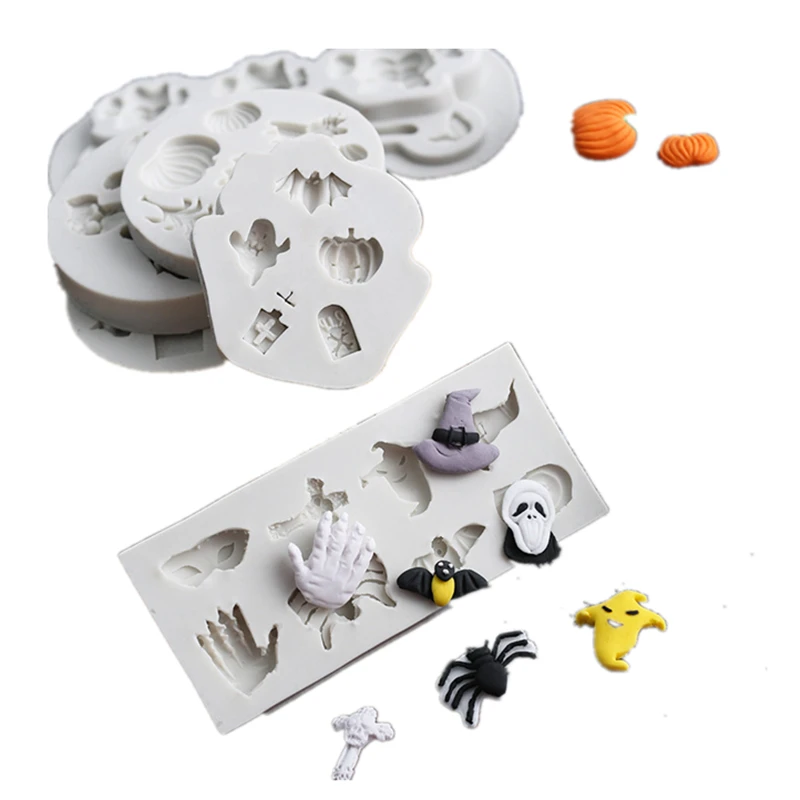 Halloween Series Silicone Mold Fondant Mould Cake Decorating Tools Chocolate Gumpaste Mold, Sugarcraft, Kitchen Accessories K132 
Halloween Series Silicone Mold Fondant Mould Cake Decorating Tools Chocolate Gumpaste Mold, Sugarcraft, Kitchen Accessories K132