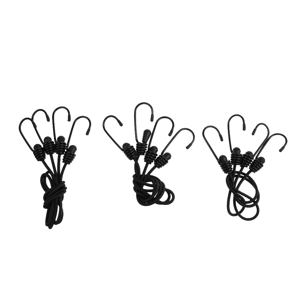 6 Pieces/ Set 47cm 60cm & 76cm Unstretched Length Black Bungee Cord Tie Down Straps with Hook Outdoor Travel Luggage Bike Rope
6 Pieces/ Set 47cm 60cm & 76cm Unstretched Length Black Bungee Cord Tie Down Straps with Hook Outdoor Travel Luggage Bike Rope