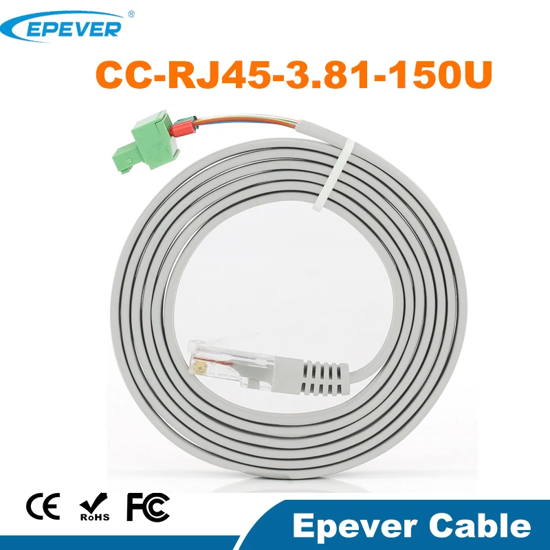 Кабель связи EPever CC RJ45 3.81 150U для контроллера солнечного зарядного устройства