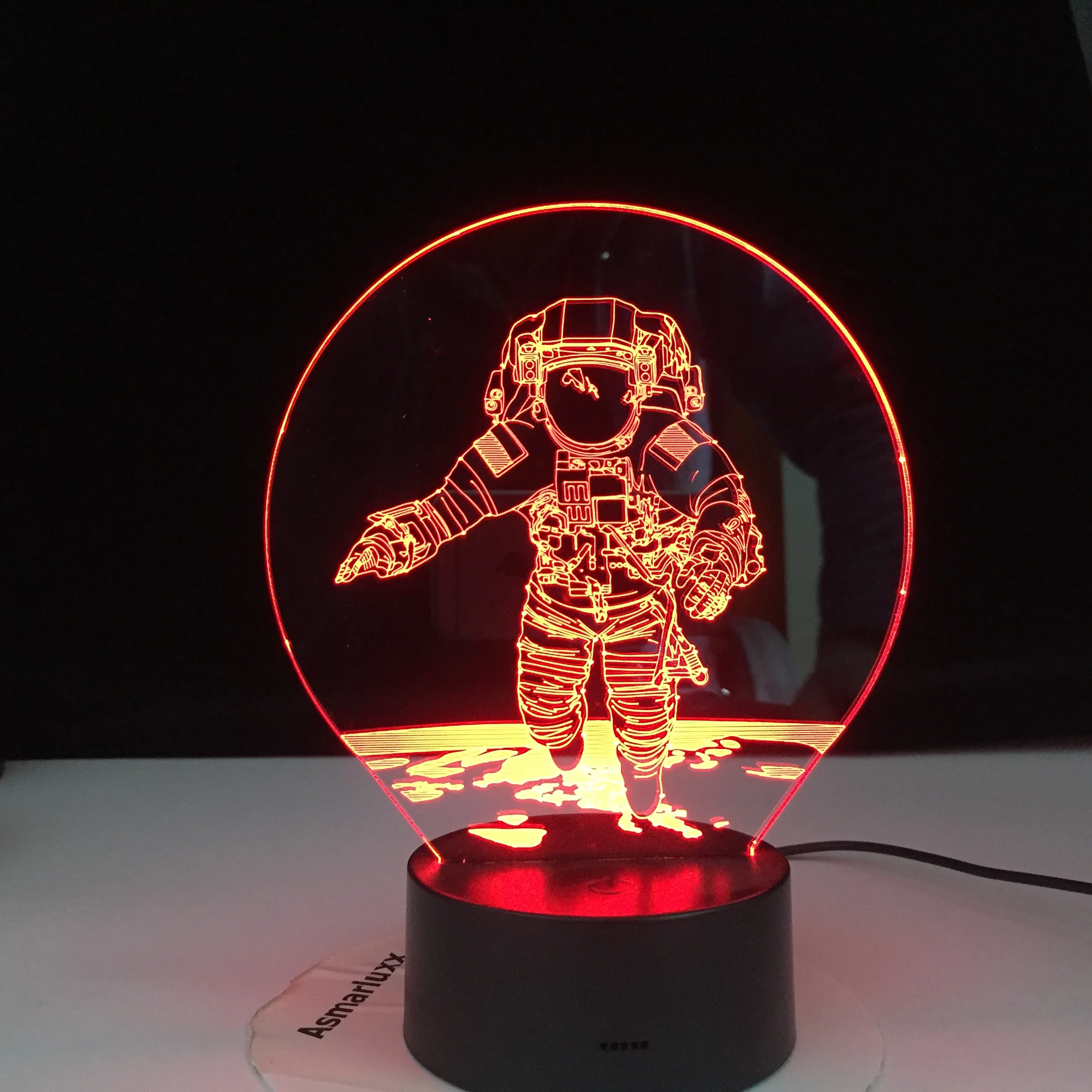 3D Astronaut Night Lamp 7 Color Change LED Illusion Visual Night Light Kids Bedroom Decoration Sleeping Lamp Best Gift Standard
3D Astronaut Night Lamp 7 Color Change LED Illusion Visual Night Light Kids Bedroom Decoration Sleeping Lamp Best Gift Standard