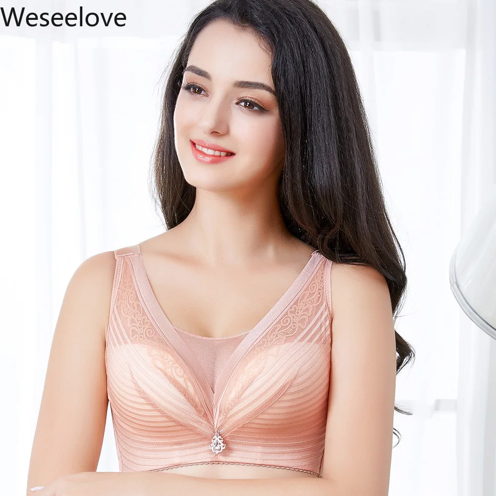 Weseelove Lace Bralette No Rims Gathered Thin Underwear Plus Size Soutien Gorge Femme Bra Sexy Women's Invisible Bra X14-5
Weseelove Lace Bralette No Rims Gathered Thin Underwear Plus Size Soutien Gorge Femme Bra Sexy Women's Invisible Bra X14-5